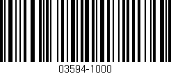Código de barras (EAN, GTIN, SKU, ISBN): '03594-1000'