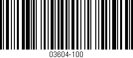 Código de barras (EAN, GTIN, SKU, ISBN): '03604-100'