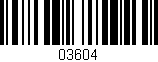 Código de barras (EAN, GTIN, SKU, ISBN): '03604'
