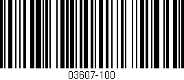 Código de barras (EAN, GTIN, SKU, ISBN): '03607-100'