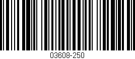 Código de barras (EAN, GTIN, SKU, ISBN): '03608-250'