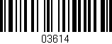 Código de barras (EAN, GTIN, SKU, ISBN): '03614'