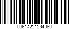 Código de barras (EAN, GTIN, SKU, ISBN): '03614221234969'