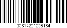 Código de barras (EAN, GTIN, SKU, ISBN): '03614221235164'