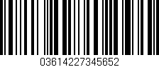 Código de barras (EAN, GTIN, SKU, ISBN): '03614227345652'
