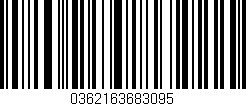 Código de barras (EAN, GTIN, SKU, ISBN): '0362163683095'