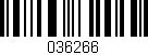 Código de barras (EAN, GTIN, SKU, ISBN): '036266'
