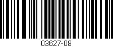 Código de barras (EAN, GTIN, SKU, ISBN): '03627-08'