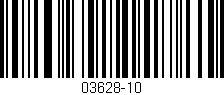 Código de barras (EAN, GTIN, SKU, ISBN): '03628-10'