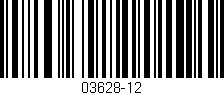 Código de barras (EAN, GTIN, SKU, ISBN): '03628-12'