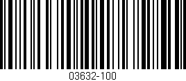 Código de barras (EAN, GTIN, SKU, ISBN): '03632-100'