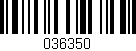 Código de barras (EAN, GTIN, SKU, ISBN): '036350'