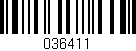 Código de barras (EAN, GTIN, SKU, ISBN): '036411'