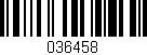 Código de barras (EAN, GTIN, SKU, ISBN): '036458'
