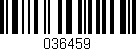 Código de barras (EAN, GTIN, SKU, ISBN): '036459'