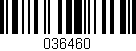 Código de barras (EAN, GTIN, SKU, ISBN): '036460'
