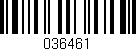Código de barras (EAN, GTIN, SKU, ISBN): '036461'