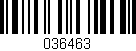 Código de barras (EAN, GTIN, SKU, ISBN): '036463'