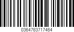 Código de barras (EAN, GTIN, SKU, ISBN): '0364783717464'
