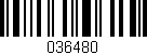 Código de barras (EAN, GTIN, SKU, ISBN): '036480'