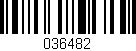 Código de barras (EAN, GTIN, SKU, ISBN): '036482'
