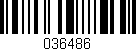 Código de barras (EAN, GTIN, SKU, ISBN): '036486'