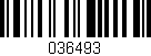 Código de barras (EAN, GTIN, SKU, ISBN): '036493'