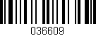 Código de barras (EAN, GTIN, SKU, ISBN): '036609'