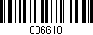 Código de barras (EAN, GTIN, SKU, ISBN): '036610'