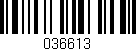 Código de barras (EAN, GTIN, SKU, ISBN): '036613'