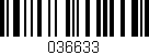 Código de barras (EAN, GTIN, SKU, ISBN): '036633'