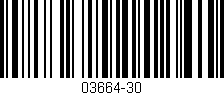 Código de barras (EAN, GTIN, SKU, ISBN): '03664-30'