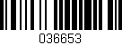 Código de barras (EAN, GTIN, SKU, ISBN): '036653'