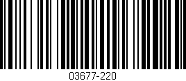 Código de barras (EAN, GTIN, SKU, ISBN): '03677-220'