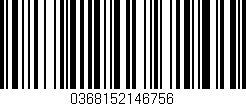 Código de barras (EAN, GTIN, SKU, ISBN): '0368152146756'