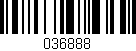 Código de barras (EAN, GTIN, SKU, ISBN): '036888'