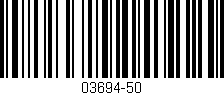 Código de barras (EAN, GTIN, SKU, ISBN): '03694-50'
