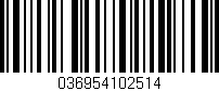 Código de barras (EAN, GTIN, SKU, ISBN): '036954102514'