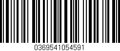 Código de barras (EAN, GTIN, SKU, ISBN): '0369541054591'