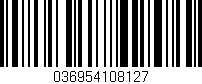 Código de barras (EAN, GTIN, SKU, ISBN): '036954108127'