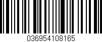 Código de barras (EAN, GTIN, SKU, ISBN): '036954108165'