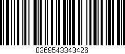 Código de barras (EAN, GTIN, SKU, ISBN): '0369543343426'