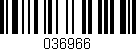 Código de barras (EAN, GTIN, SKU, ISBN): '036966'