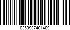 Código de barras (EAN, GTIN, SKU, ISBN): '0369907401489'