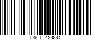 Código de barras (EAN, GTIN, SKU, ISBN): '036/LP133864'
