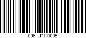 Código de barras (EAN, GTIN, SKU, ISBN): '036/LP133885'