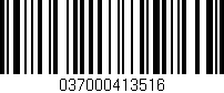 Código de barras (EAN, GTIN, SKU, ISBN): '037000413516'