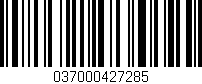 Código de barras (EAN, GTIN, SKU, ISBN): '037000427285'