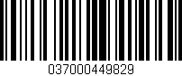 Código de barras (EAN, GTIN, SKU, ISBN): '037000449829'