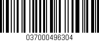 Código de barras (EAN, GTIN, SKU, ISBN): '037000496304'